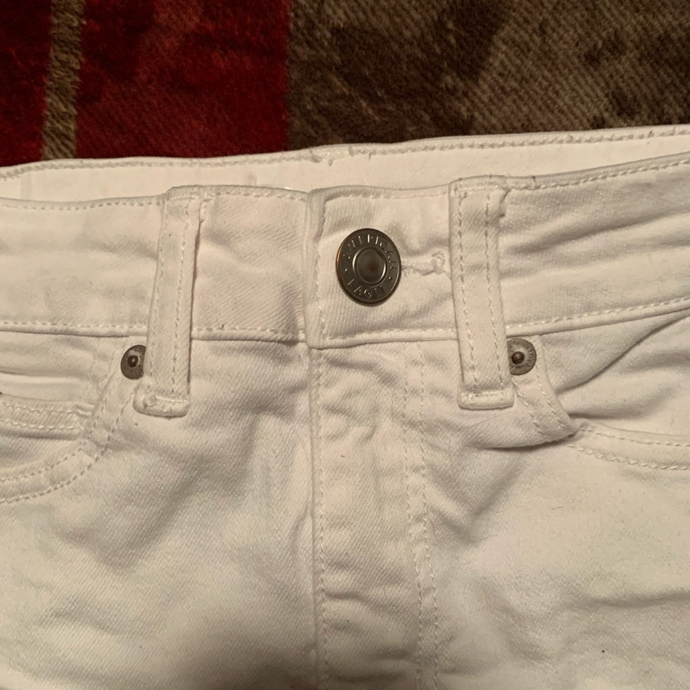 AEO White Hi Rise Mini Skirt - Picture 8 of 12